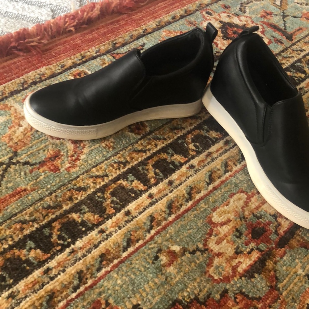 Wedge slip on shoes